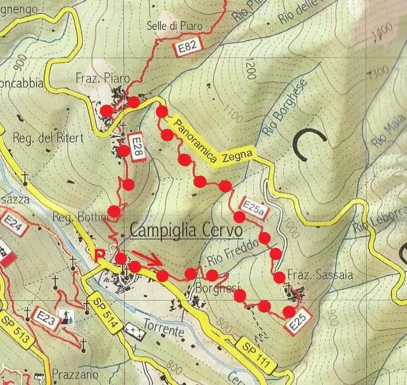 Mappa Campiglia
